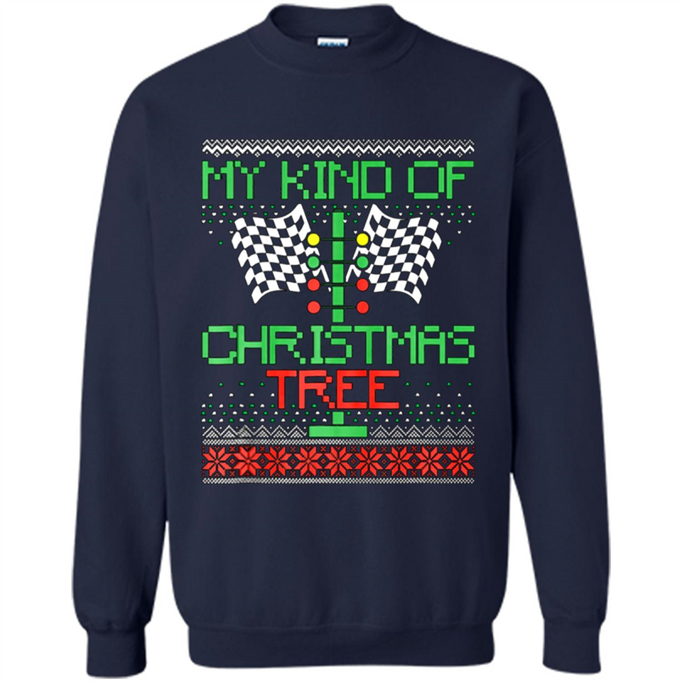 Funny Drag Racing Ugly Christmas Holiday Tree PING PONG