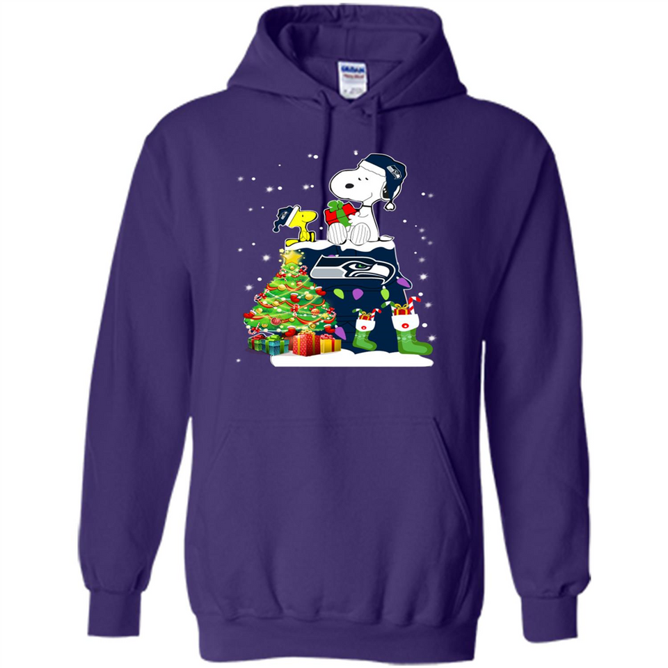 SEATTLE SEAHAWKS SNOOPY & WOODSTOCK CHRISTMAS