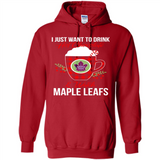 I Just Want To Drink Hot Chocolate & Watch Toronto Maple Leafs Ugly Christmas Sweater PINGPONG
