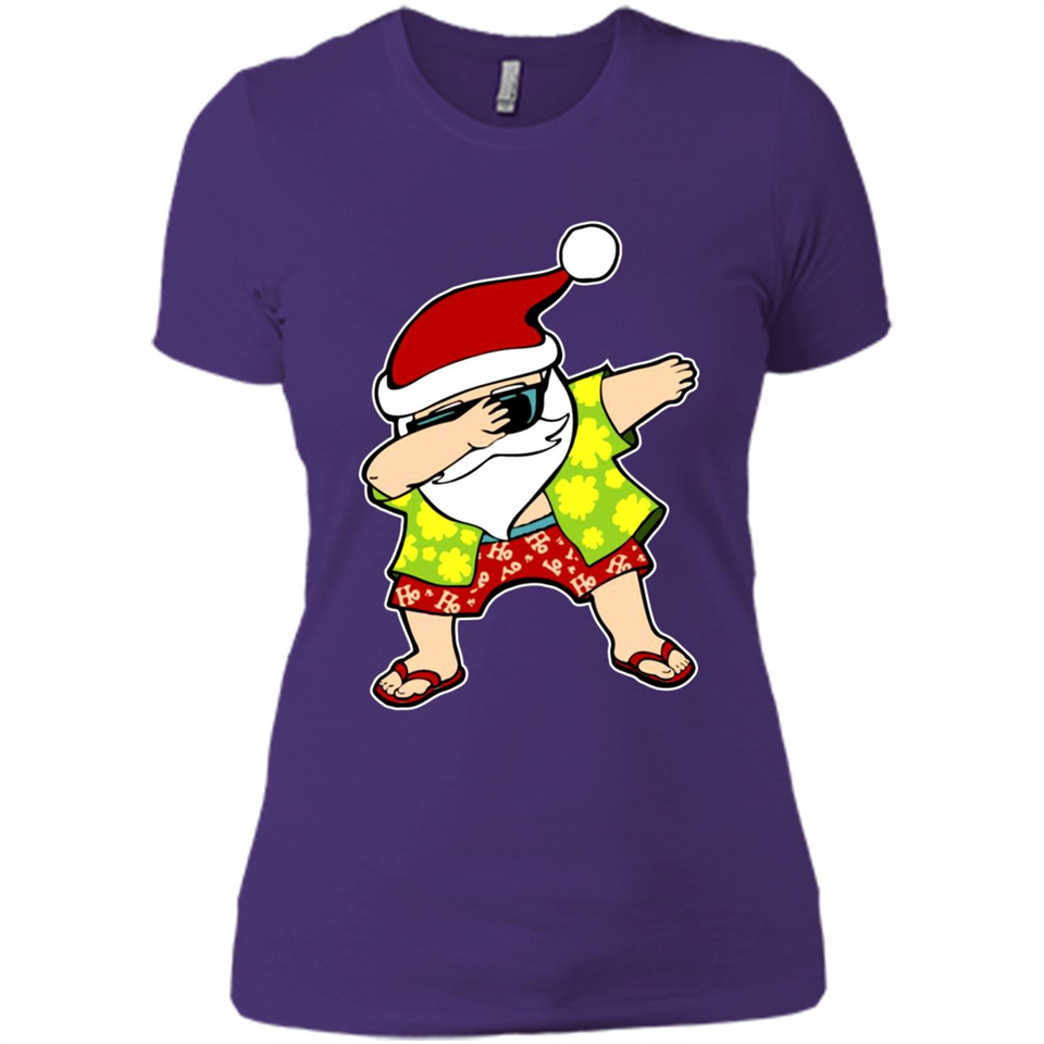 Dabbing Santa Christmas In July 1 - Ladies' Boyfriend T-Shirt