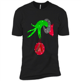 GRINCH HAND HOLDING ARIZONA DIAMONDBACKS GLITTER CHRISTMAS PINGPONG
