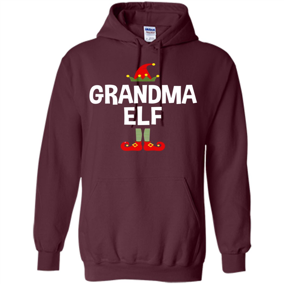 Grandma Elf Shirt -Family Matching Christmas Pajamas - Hoodie