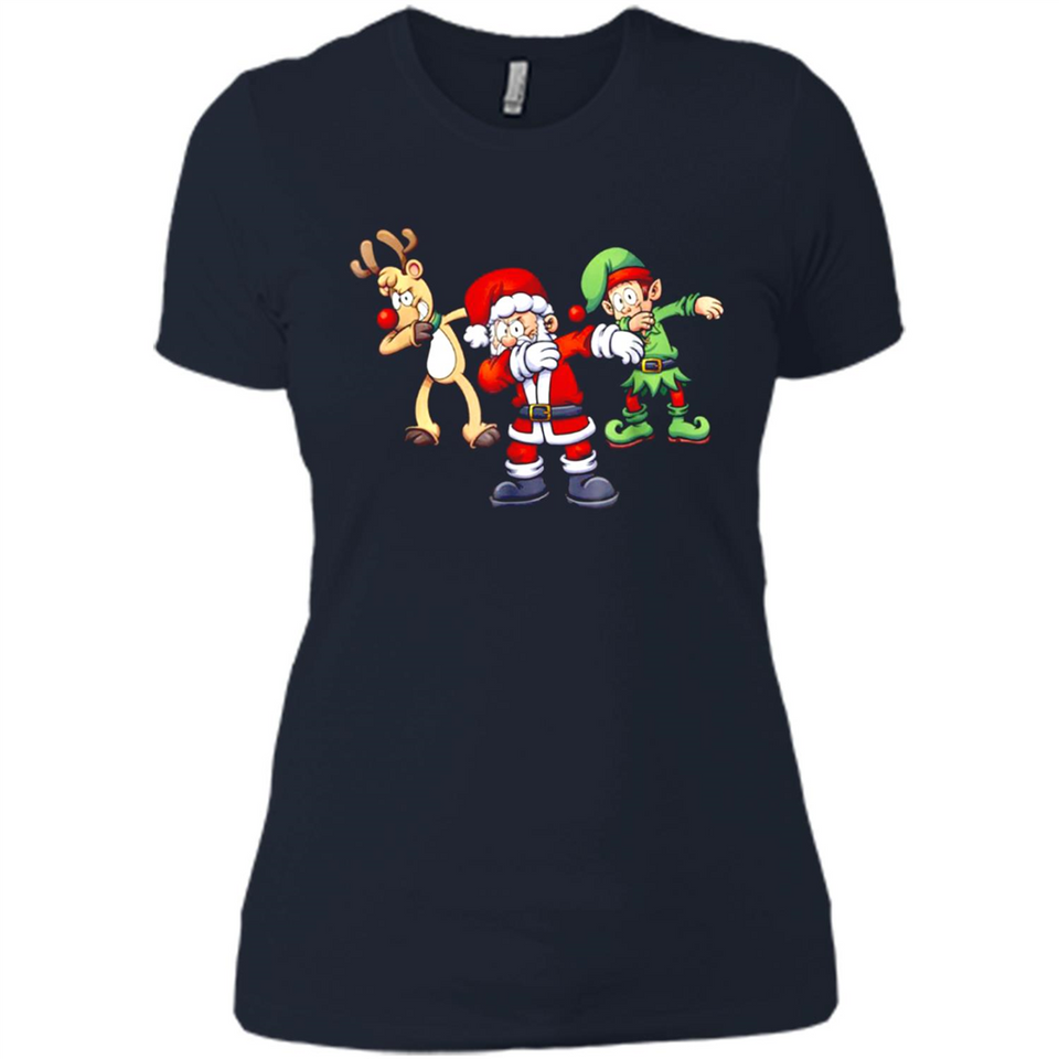 Dabbing Santa - Ladies' Boyfriend T-Shirt