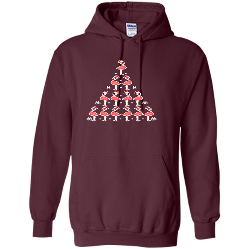 Flamingo Christmas Tree Flamingo - Hoodie