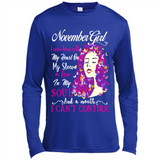 November Butterfly Girl - Canvas Long Sleeve T-Shirt