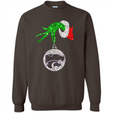 Amazing Kansas State Wildcats Glitter Grinch Monogram Ornament Christmas Gift - Sweatshirt