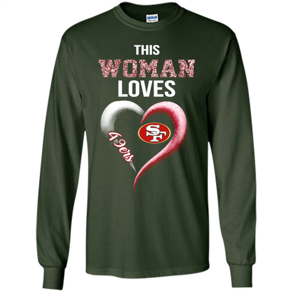 This Woman love 49ers NFL football team - Long Sleeve T-Shirt