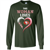 This Woman love 49ers NFL football team - Long Sleeve T-Shirt