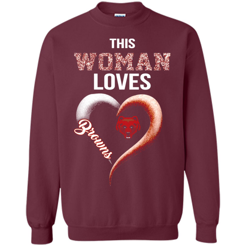 This Woman love Browns NFL football team - Sweatshirt