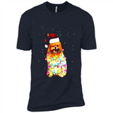 Pomeranian Santa Lights Christmas Dog Xmas Sweatshirt - Premium Short Sleeve T-Shirt