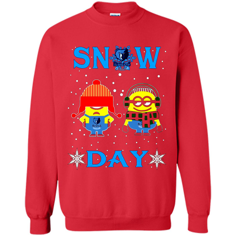 Snow Day Shirt For Memphis Grizzlies Vs Minion Fans pingpong