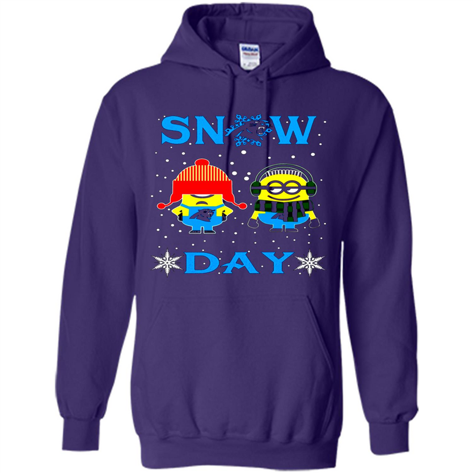 Snow Day Shirt For Carolina Panthers Vs Minion Fans pingpong