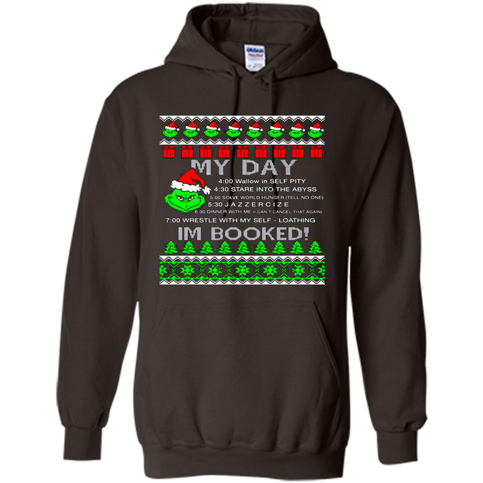Mr Grinch my day I’m booked Christmas sweater PINGPONG