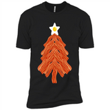 Bacon & Eggs Over Easy Fried Food Breakfast Xmas Tree Foodie - Premium Short Sleeve T-Shirt