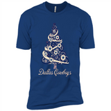 Dallas Cowboys NFL Football Team Logo Christmas Tree T-Shirt - Premium Short Sleeve T-Shirt