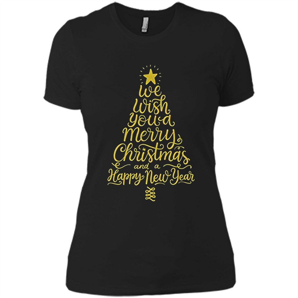 Christmas Tree T-Shirt Funny Mery Christmas Gift Idea - Ladies' Boyfriend T-Shirt