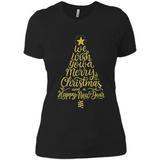 Christmas Tree T-Shirt Funny Mery Christmas Gift Idea - Ladies' Boyfriend T-Shirt