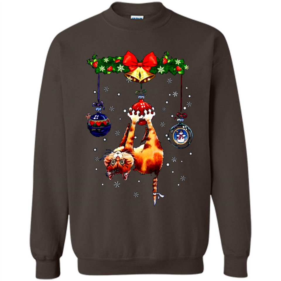 Merry Christmas Funny Cat Christmas sweater, sweater PINGPONG