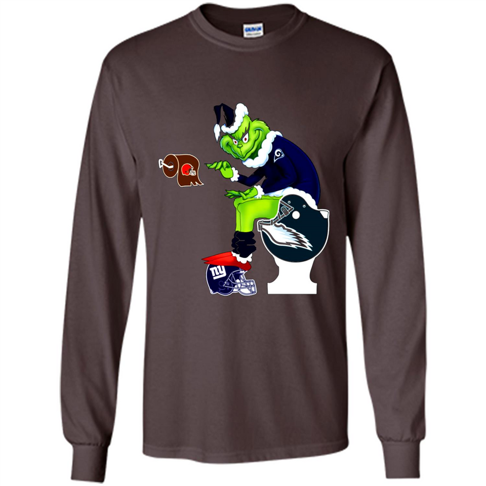 Los Angeles Rams Toilet Grinch Santa Claus Football Fan PINGPONG