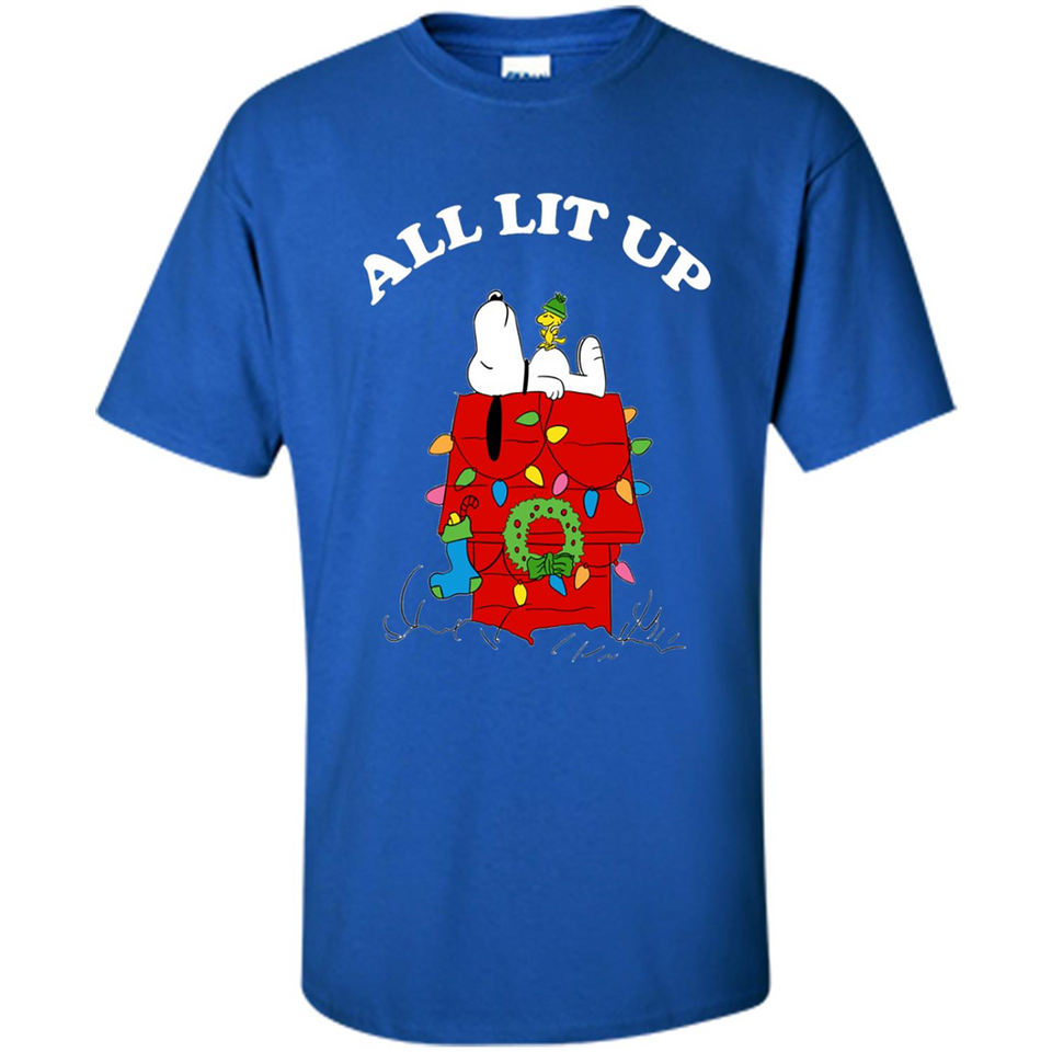 Peanuts By Schulz Snoopy Young Men_s Christmas SweatShirt - Shirt