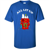 Peanuts By Schulz Snoopy Young Men_s Christmas SweatShirt - Shirt