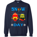 Snow Day Shirt For Chicago Blackhawks Vs Minion Fans pingpong