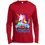 Unicorns are born in Virgo Birthday Rainbow Gift Ladies Custom