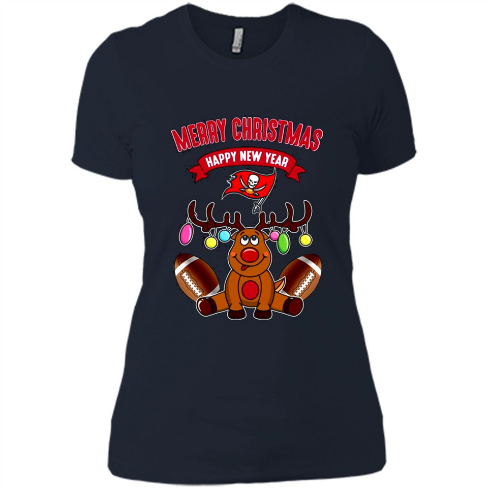 Tampa Bay Buccaneers NFL Reindeer Funny Merry Christmas And Happy New Year