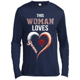This Woman love Browns NFL football team - Canvas Long Sleeve T-Shirt