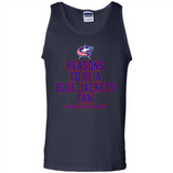Reasons to be a Columbus Blue Jackets Fan Complete List on Back - Tank Top