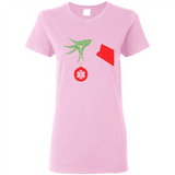 Funny Grinch Hand holding Doctor ornament Christmas Sporty T-Shirt - Ladies Short-Sleeve