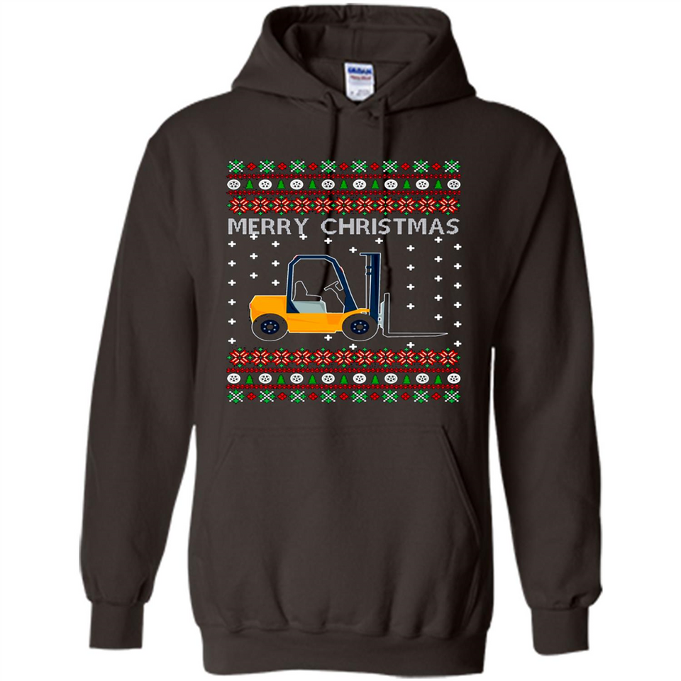 Merry Christmas Forklift ugly sweatshirt PINGPONG