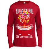 November Girl Flower - Canvas Long Sleeve T-Shirt