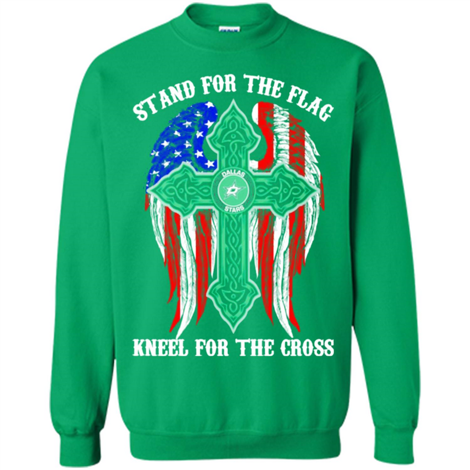 Dallas Stars - stand for the flag kneel for the cross