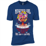 November Girl Flower - Premium Short Sleeve T-Shirt