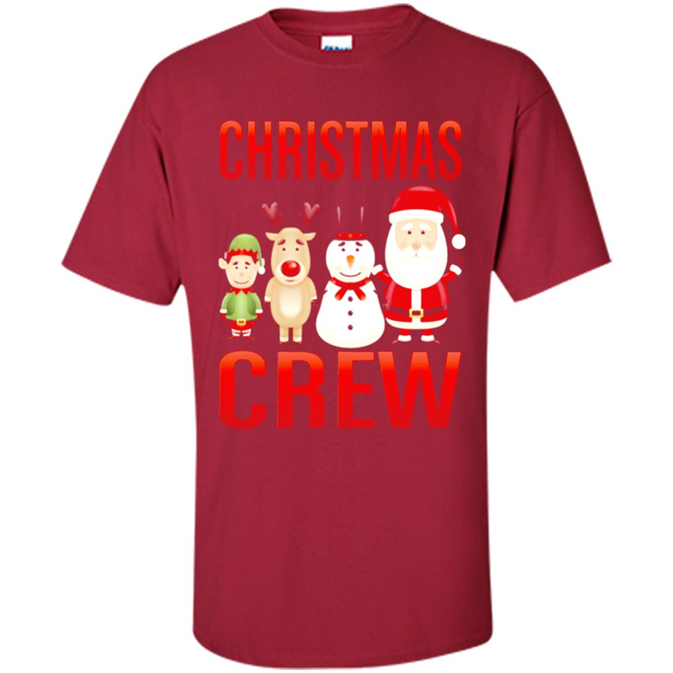 CHRISTMAS CREW Shirt X-mas Santa Snowman Reindeer Elf - Shirt