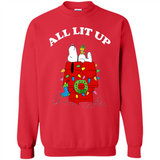Peanuts By Schulz Snoopy Young Men_s Christmas SweatShirt - Sweatshirt