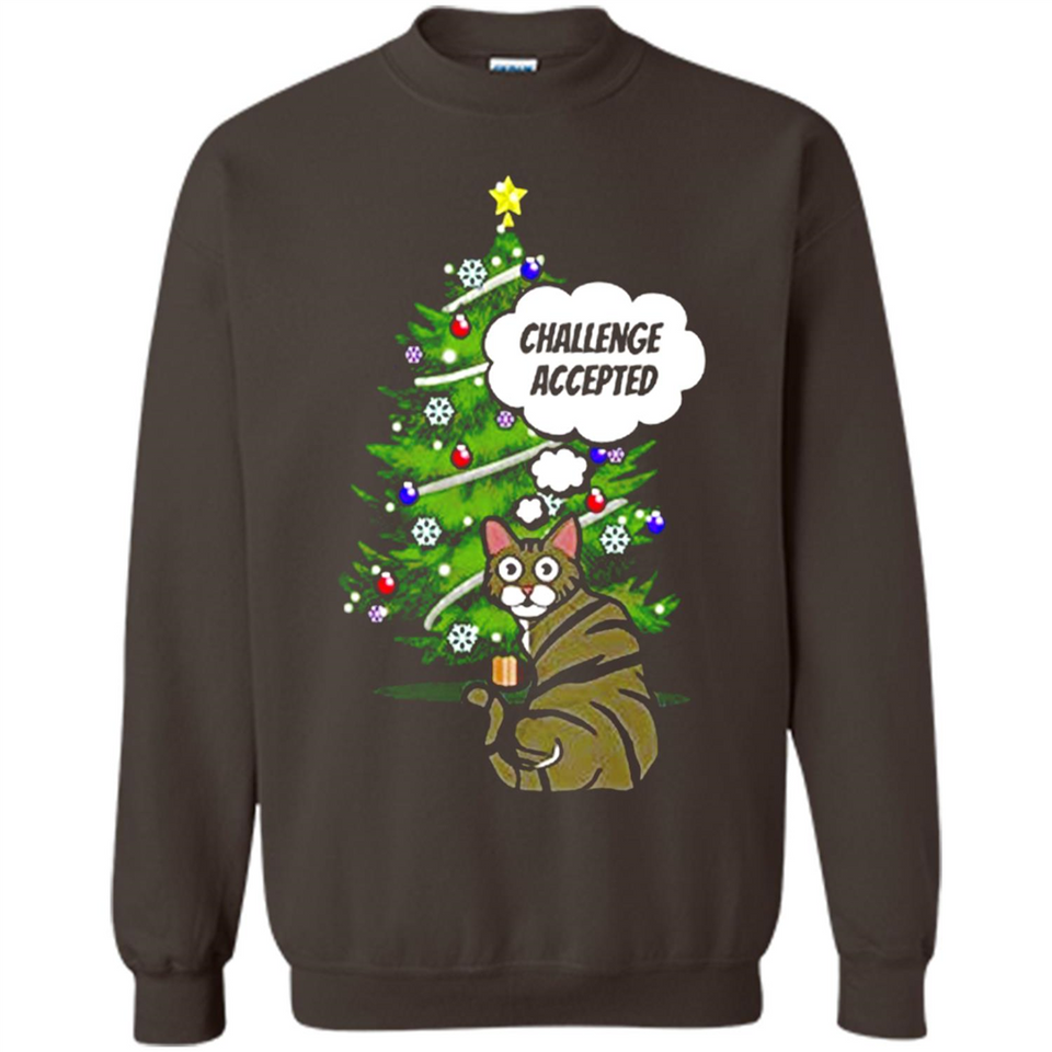 Christmas Tree Cat Long Sleeve Christmas Shirt for Cat Lover - Sweatshirt