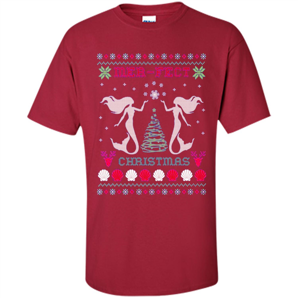 Mermaid Mer-Fect Ugly Christmas Sweater - Shirt