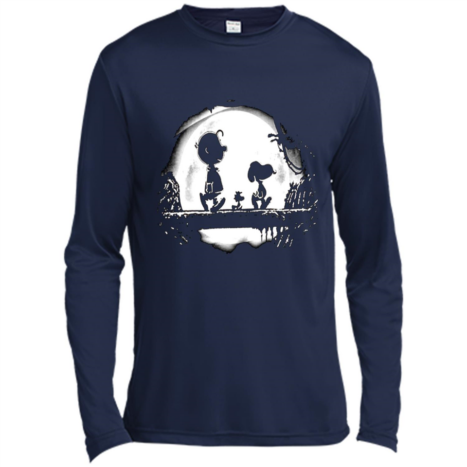 Snoopy The Peanuts Walking To The Moon