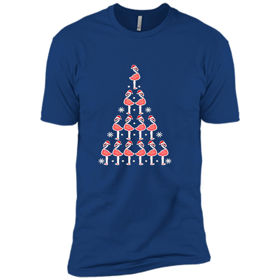 Flamingo Christmas Tree Flamingo - Premium Short Sleeve T-Shirt