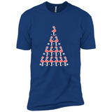 Flamingo Christmas Tree Flamingo - Premium Short Sleeve T-Shirt
