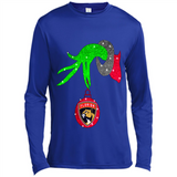 GRINCH HAND HOLDING FLORIDA PANTHERS GLITTER CHRISTMAS PINGPONG