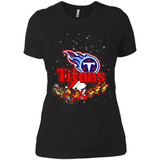 Snoopy Christmas Tennessee Titans - Ladies' Boyfriend T-Shirt