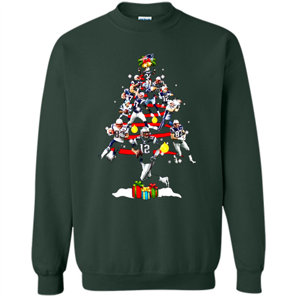 NEW ENGLAND PATRIOTS PLAYERS CHRISTMAS TREE PINGPONG