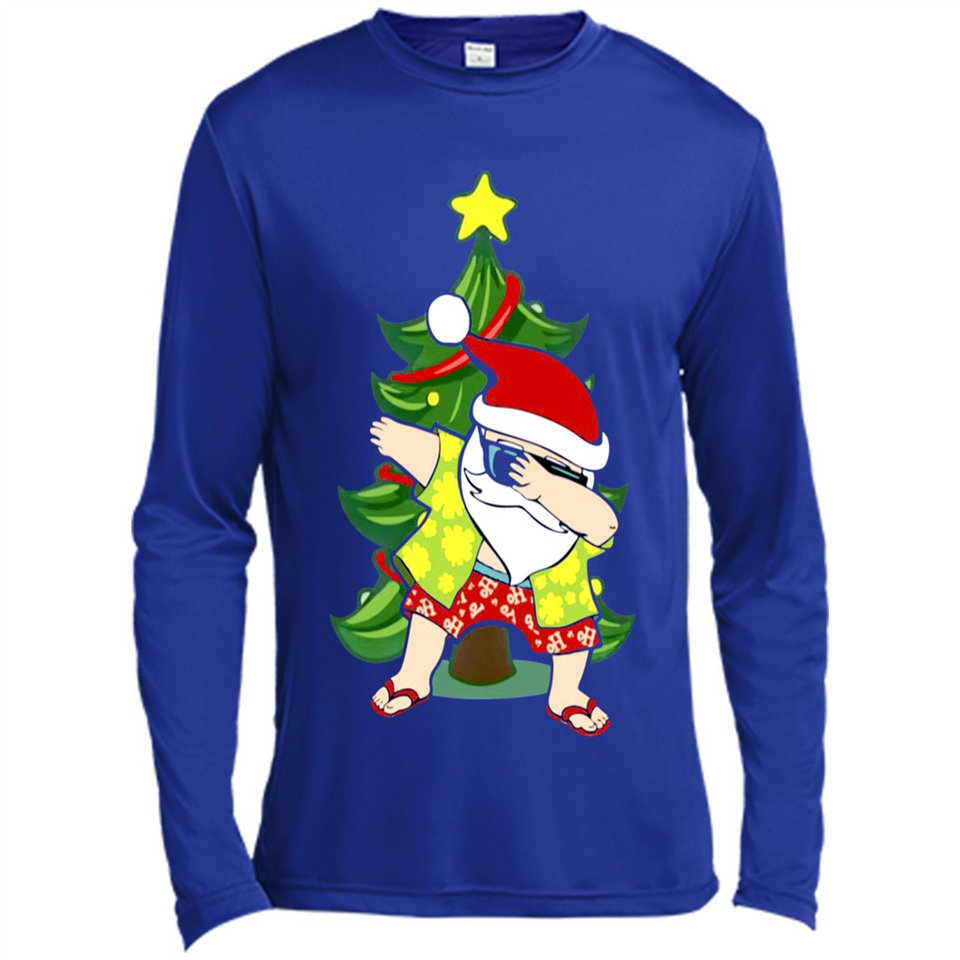 Dabbing Santa Christmas In July - Canvas Long Sleeve T-Shirt
