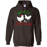 Christmas Chicken Shirt Santa Hens Lover Funny Farmer Gift - Hoodie