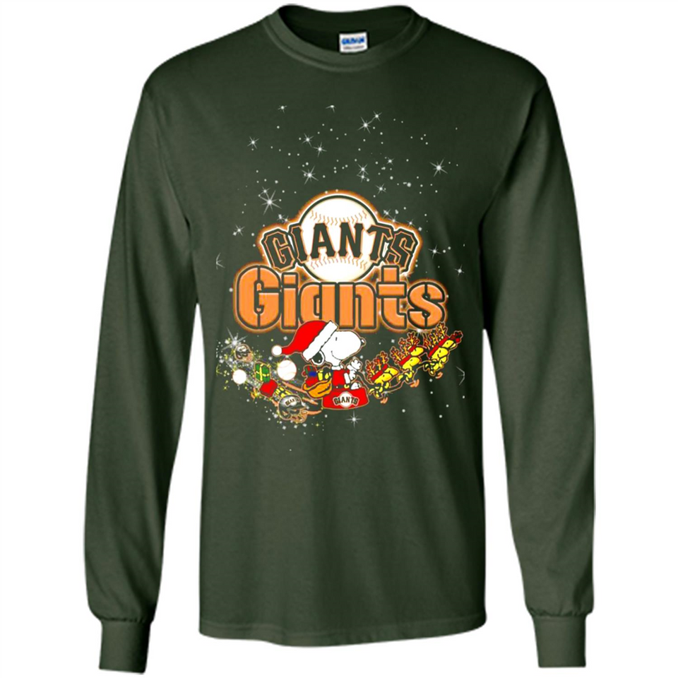 Snoopy Christmas San Francisco Giants - Long Sleeve T-Shirt