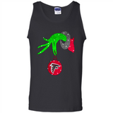 GRINCH HAND HOLDING ATLANTA FALCONS GLITTER CHRISTMAS PINGPONG