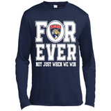 Florida Panthers Forever For ever not just when we win - Canvas Long Sleeve T-Shirt